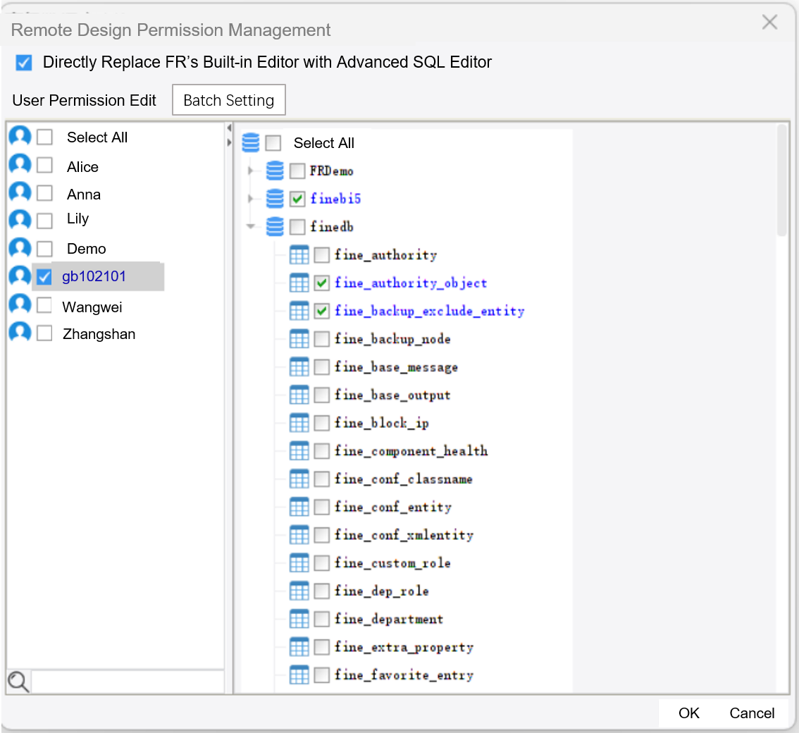 Advanced Database Query-FineReport Help Document