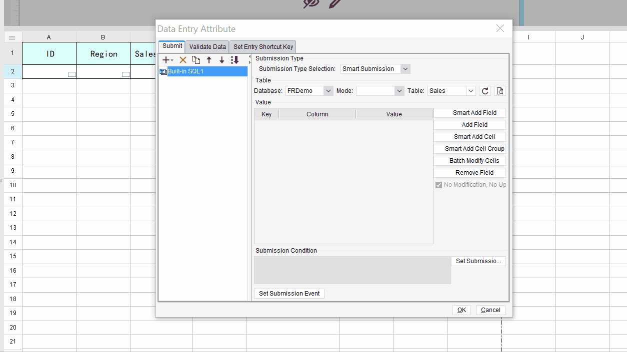 Built-in SQL Submission-FineReport Help Document