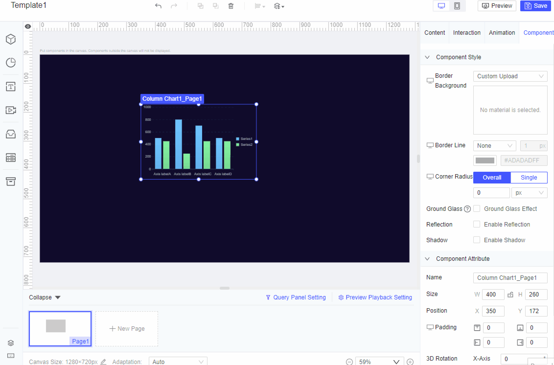 FVS Component Style and Attribute-FineReport Help Document