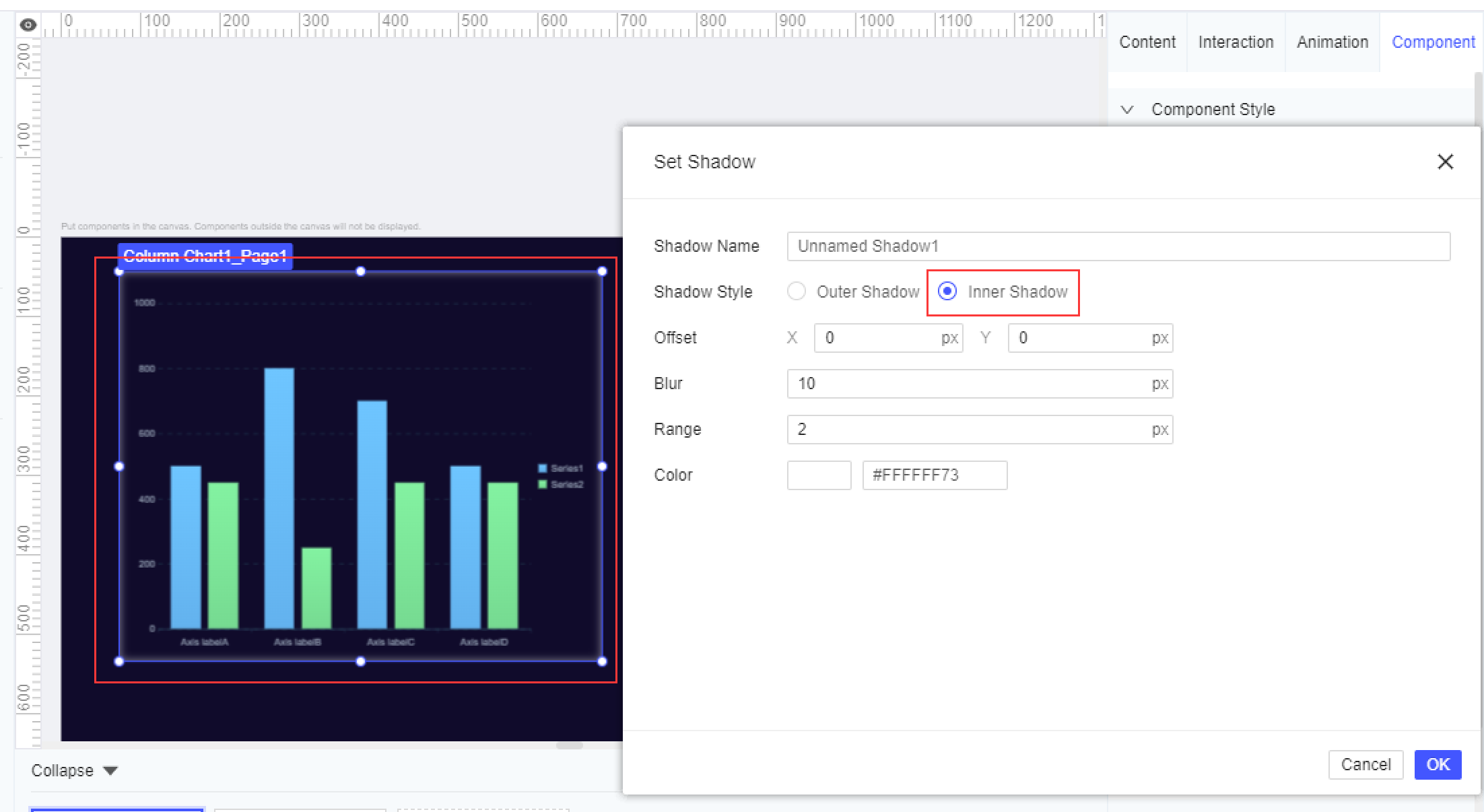 FVS Component Style and Attribute-FineReport Help Document