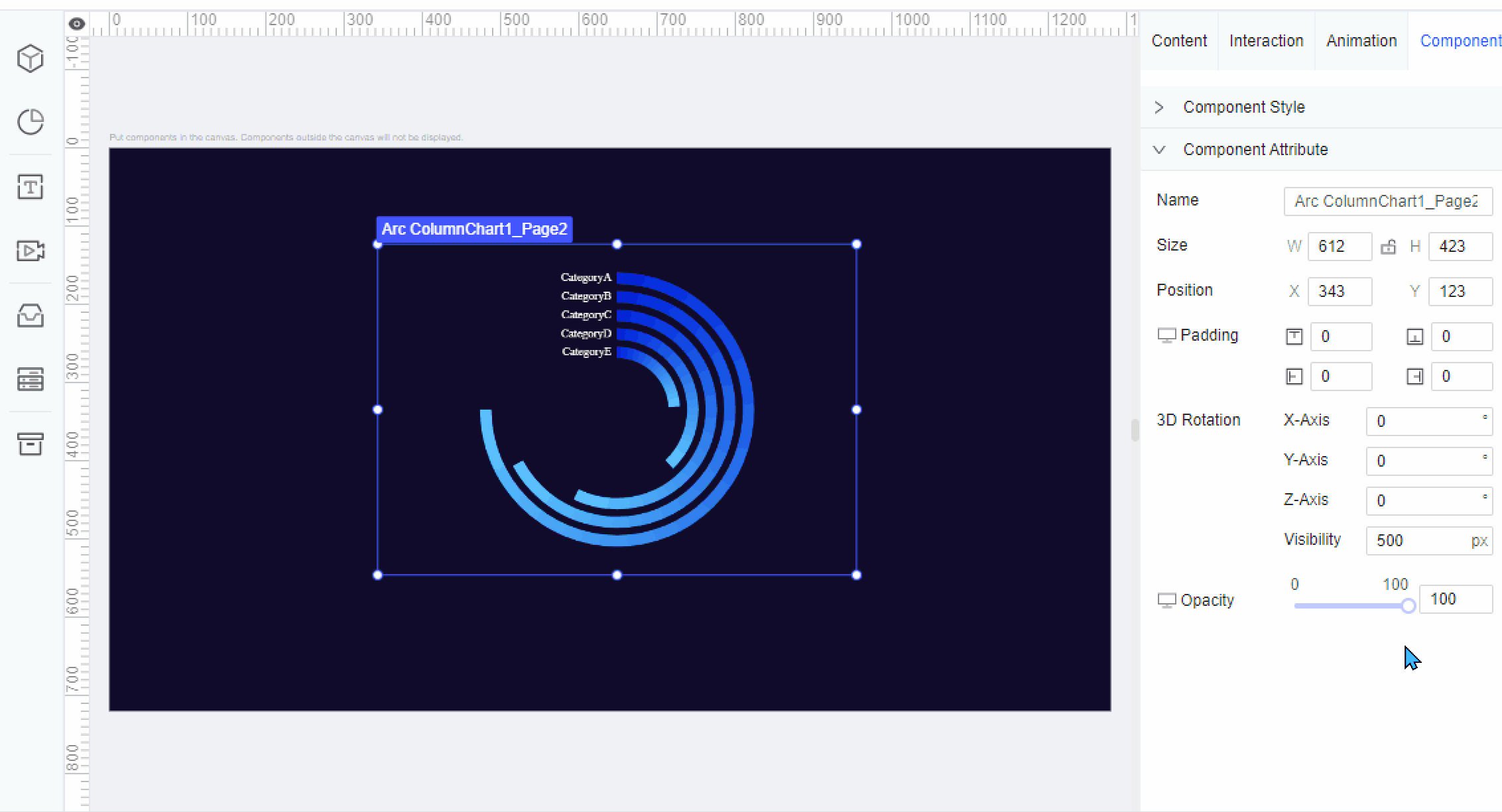 FVS Component Style and Attribute-FineReport Help Document