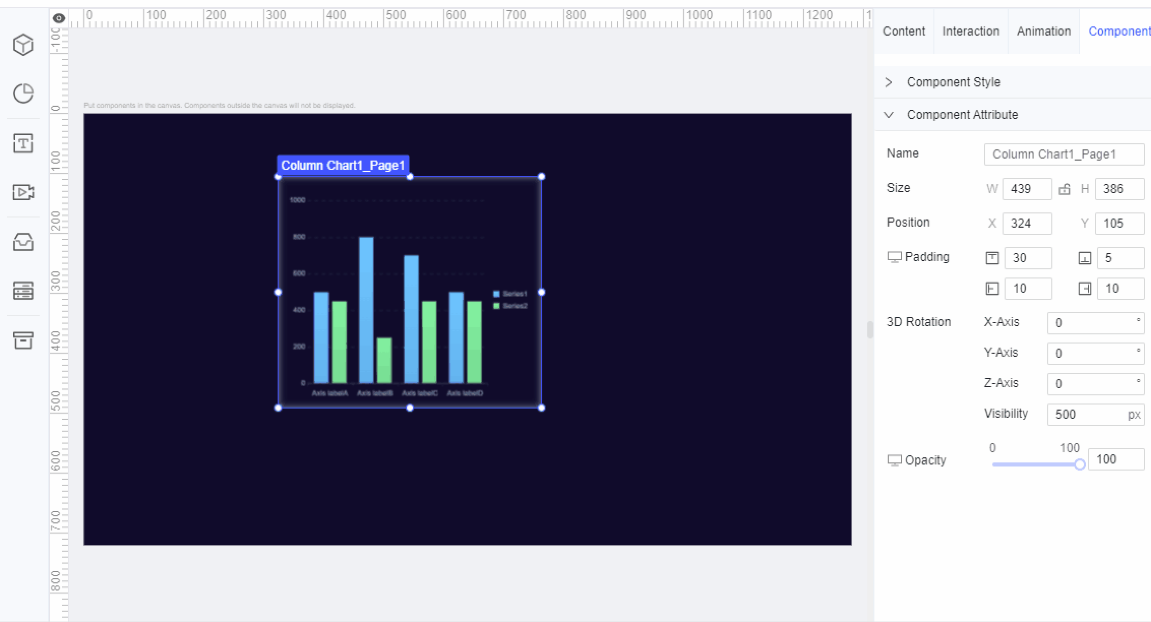 FVS Component Style and Attribute-FineReport Help Document