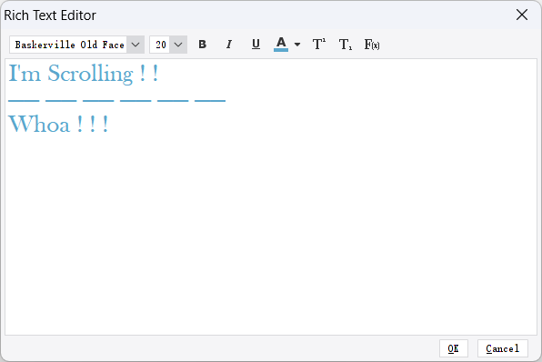 Scrolling Text Plugin-FineReport Help Document