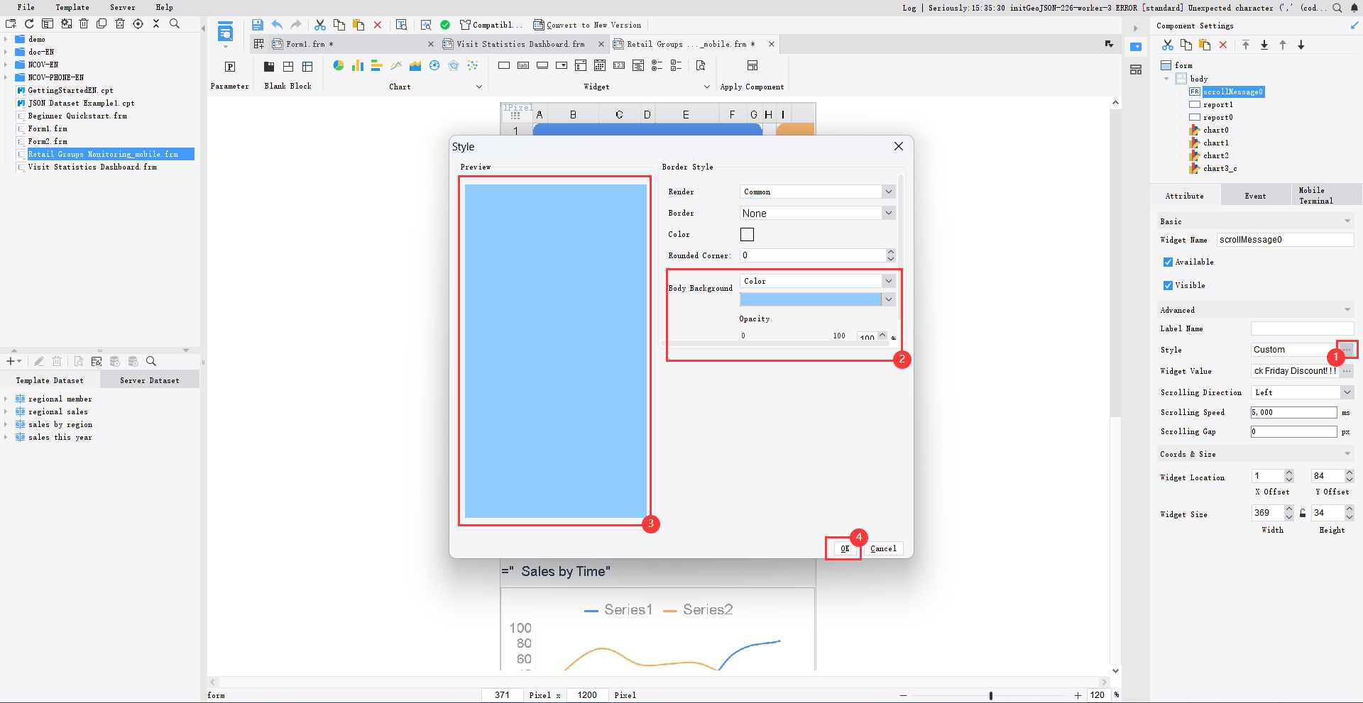 Scrolling Text Plugin-FineReport Help Document