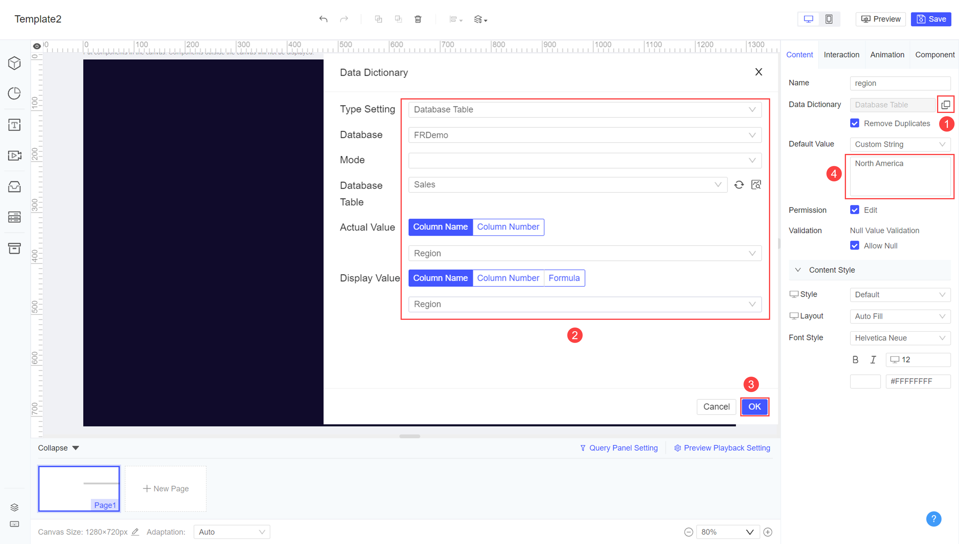 FVS Radio Button Group Widget-FineReport Help Document