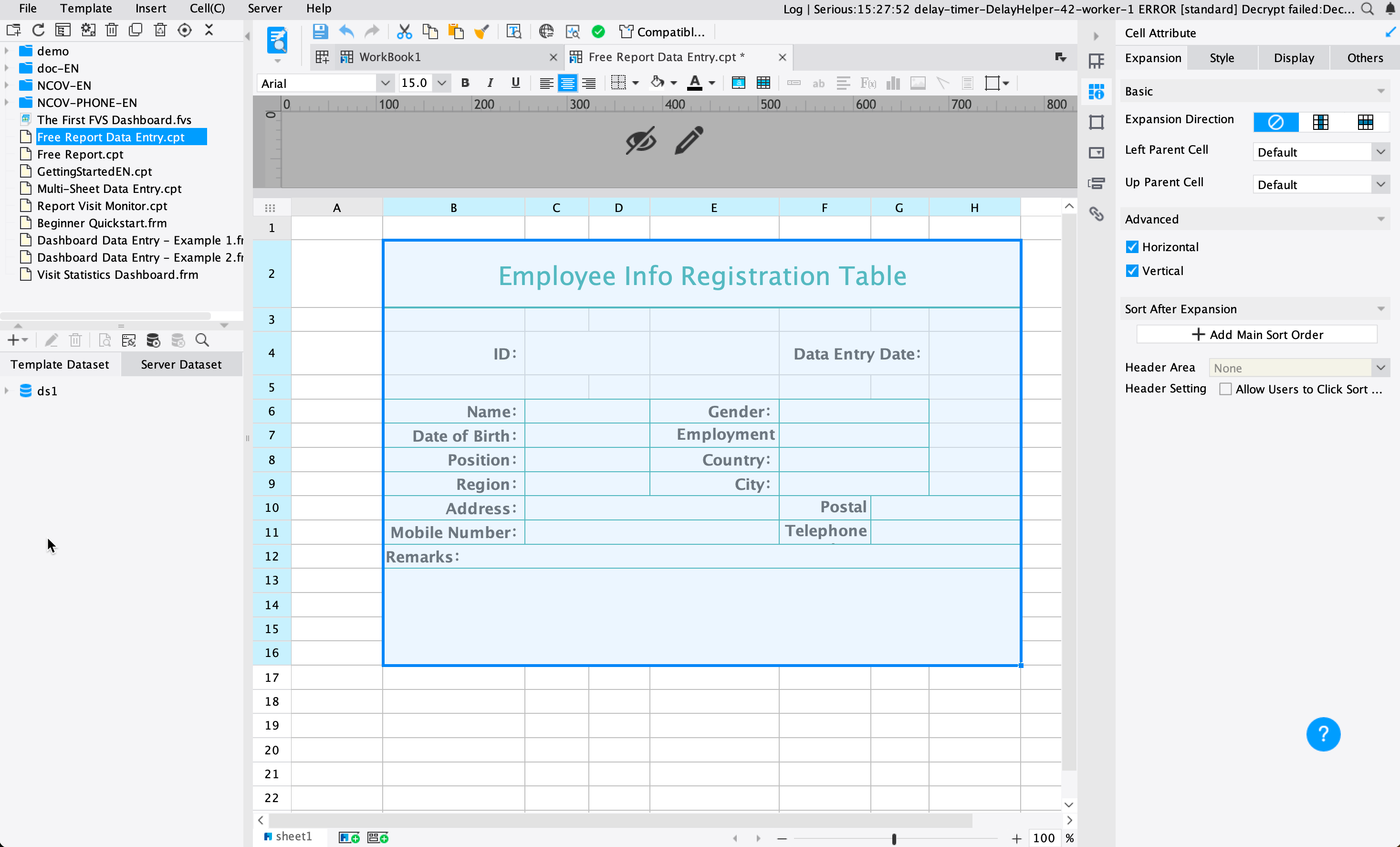 Free Report Data Entry-FineReport Help Document