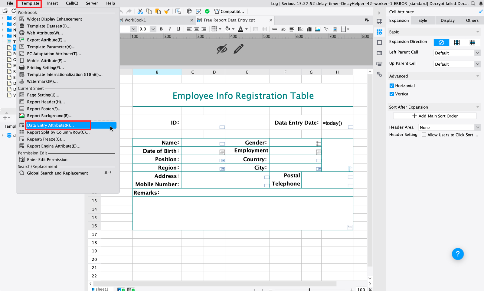 Free Report Data Entry-FineReport Help Document