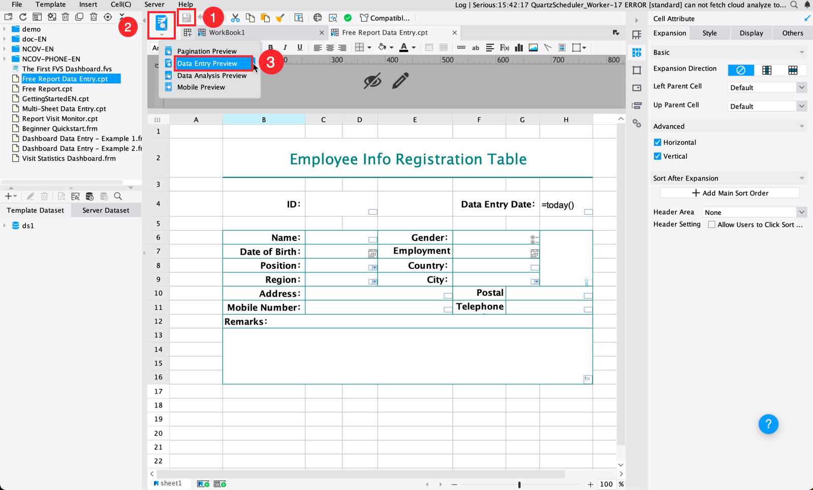 Free Report Data Entry-FineReport Help Document