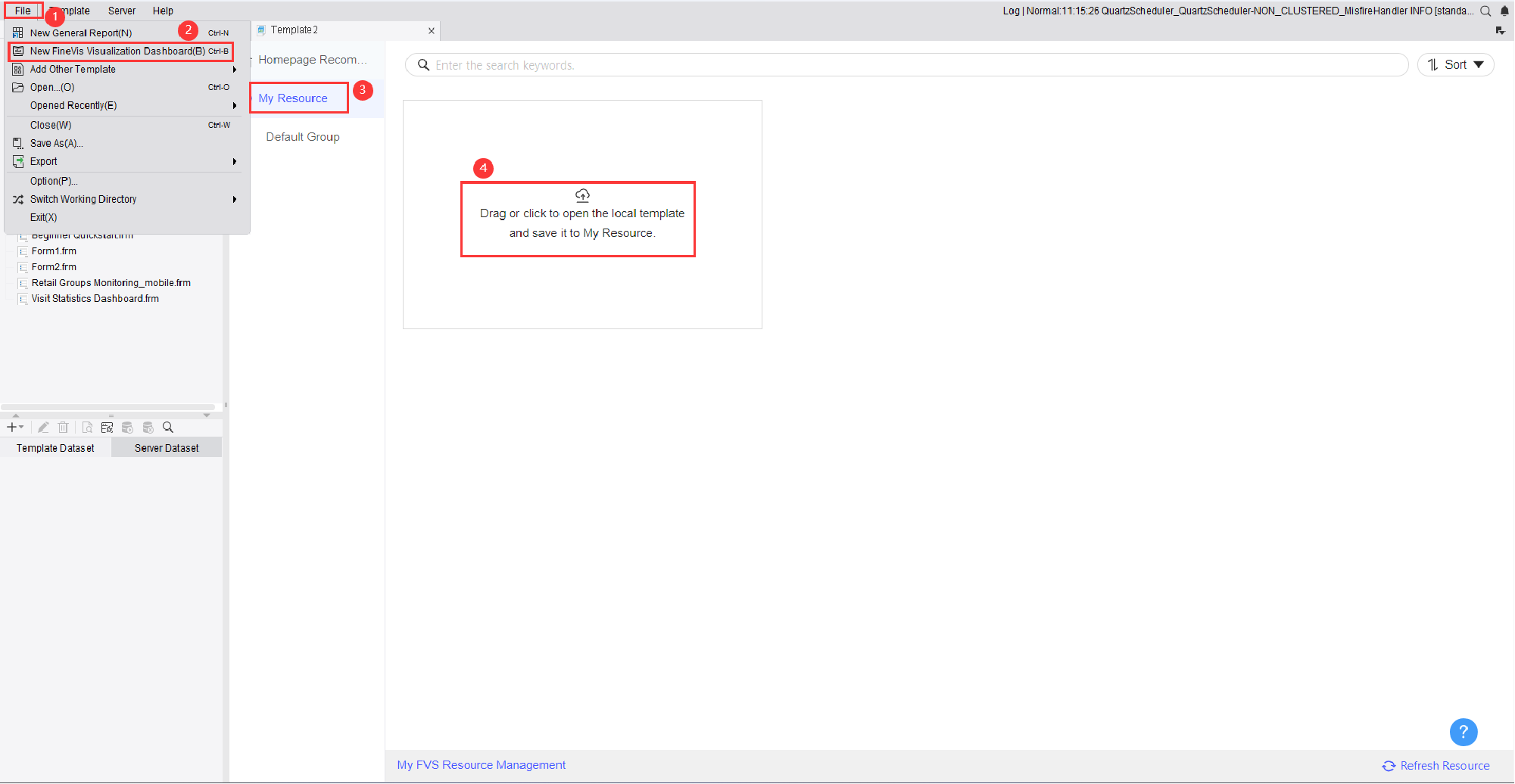 FVS Template Loading Effect-FineReport Help Document