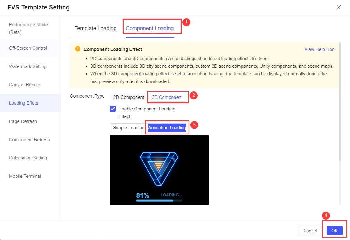 FVS Template Loading Effect-FineReport Help Document