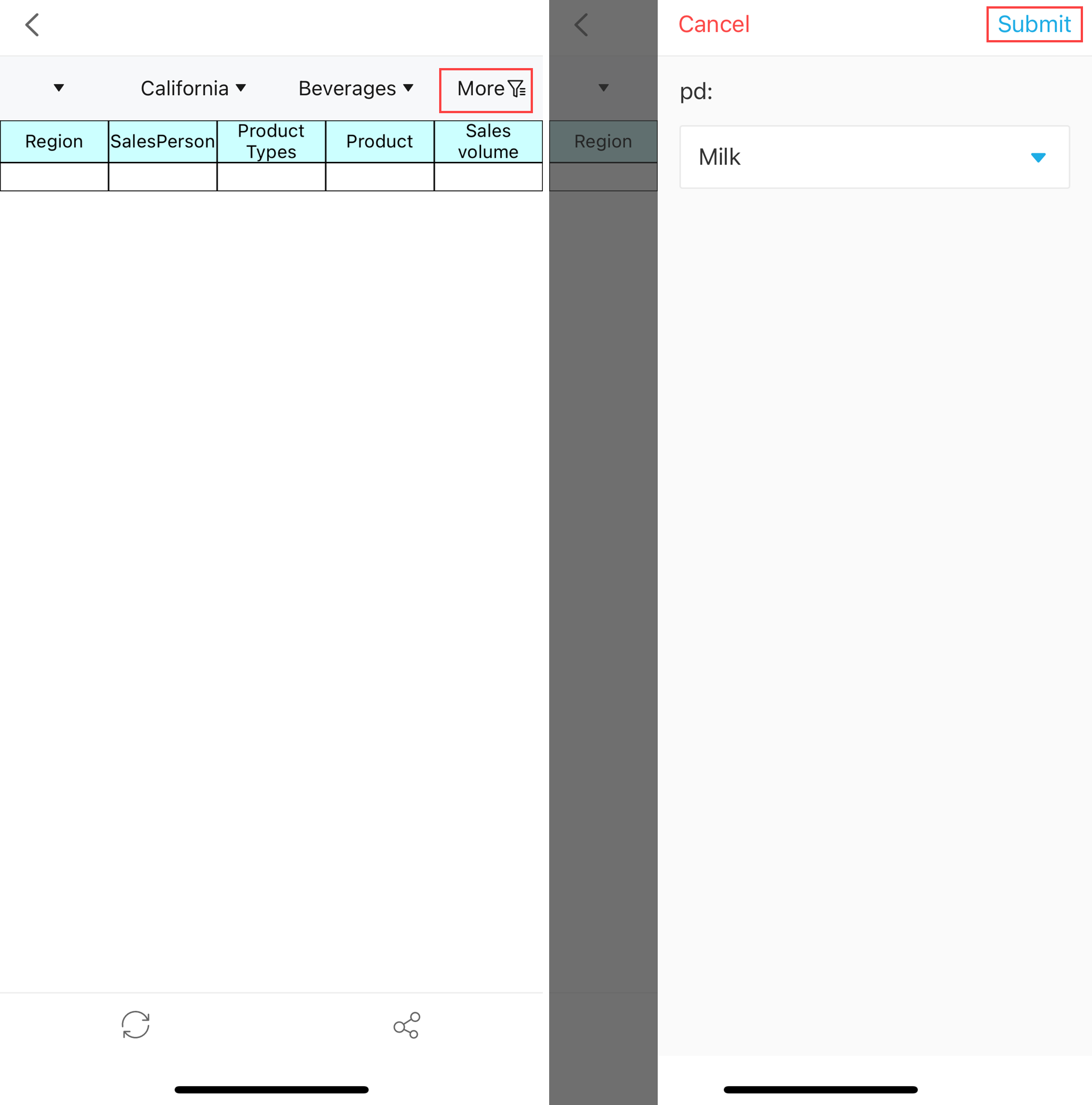 [General] Mobile Parameter Panel Style-FineReport Help Document
