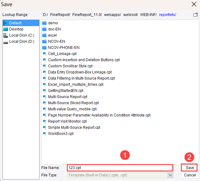 Built-in Dataset-FineReport Help Document