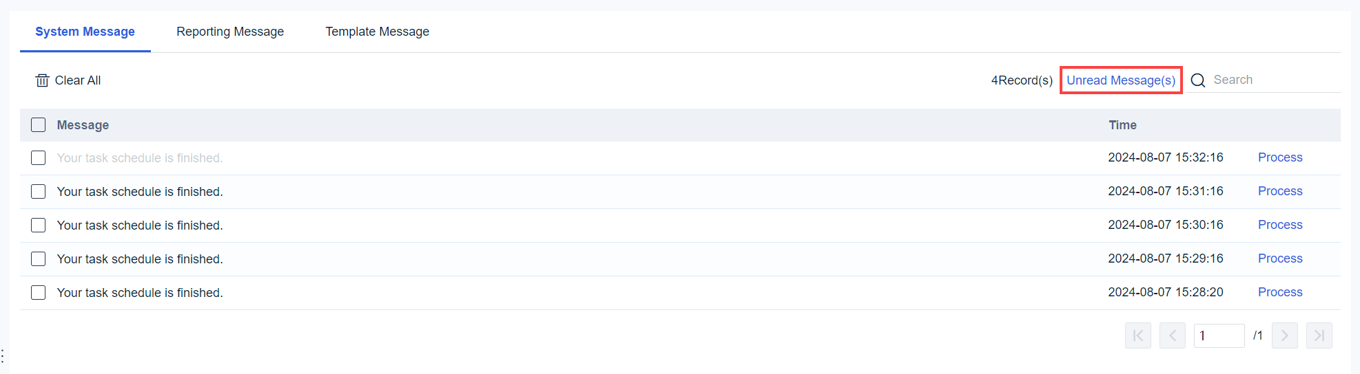 My Message-FineReport Help Document