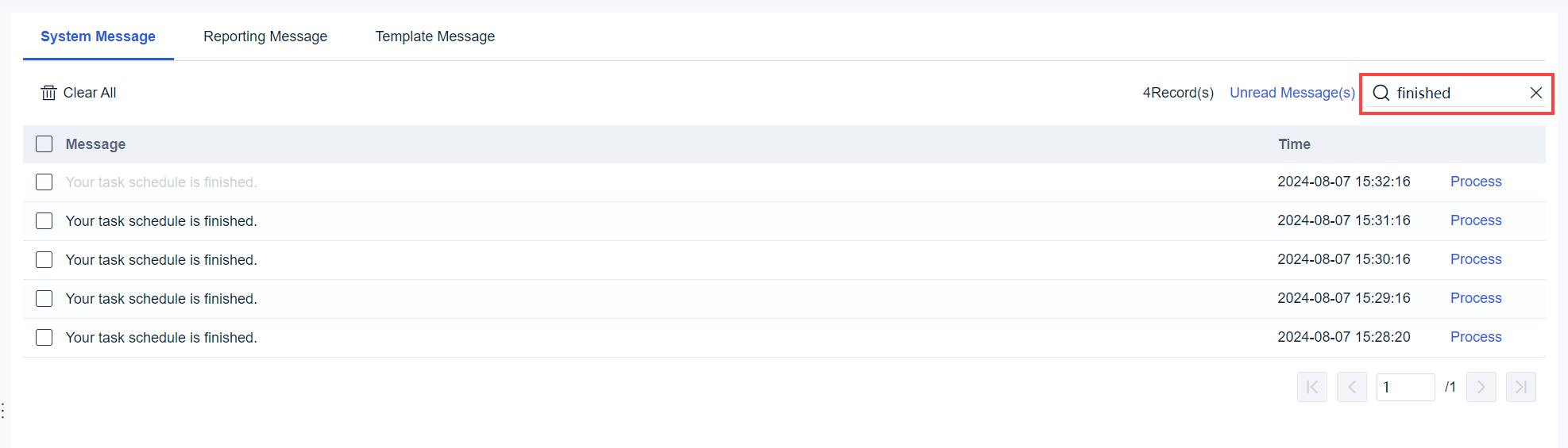 My Message-FineReport Help Document