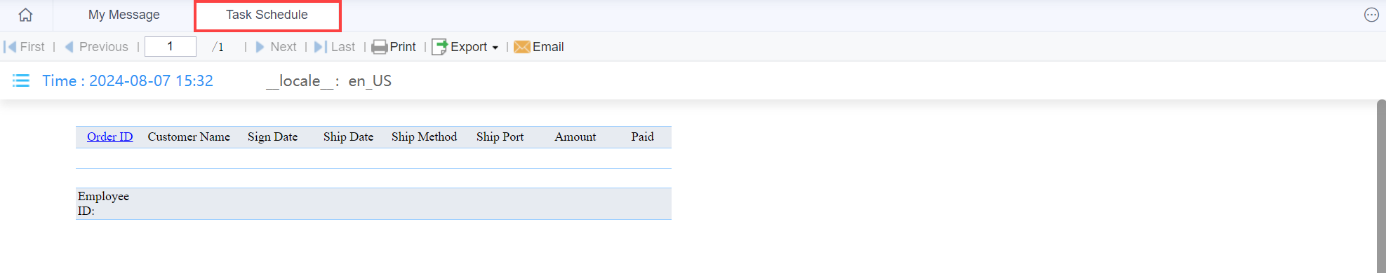 My Message-FineReport Help Document