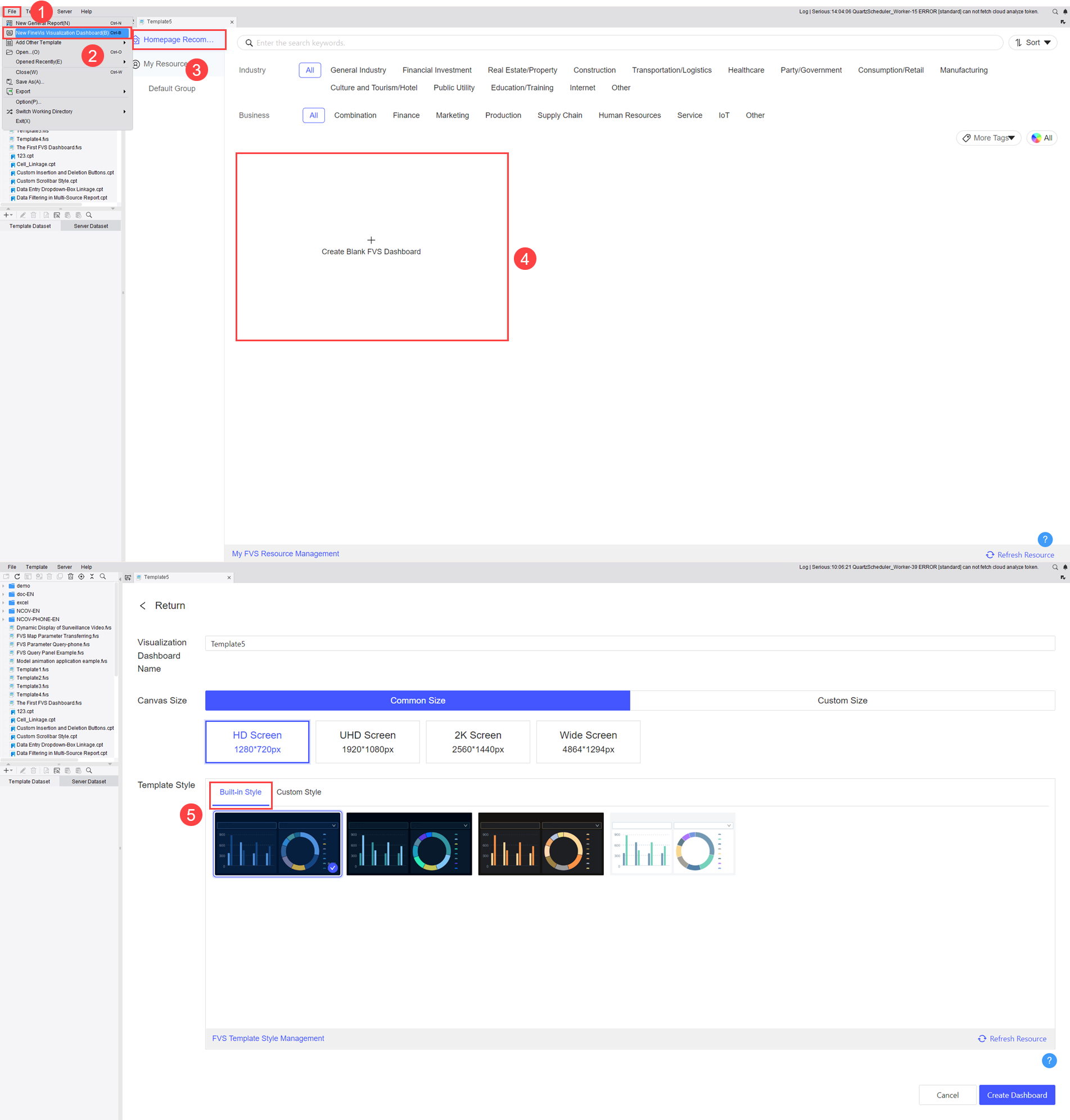 FVS Template Style-FineReport Help Document
