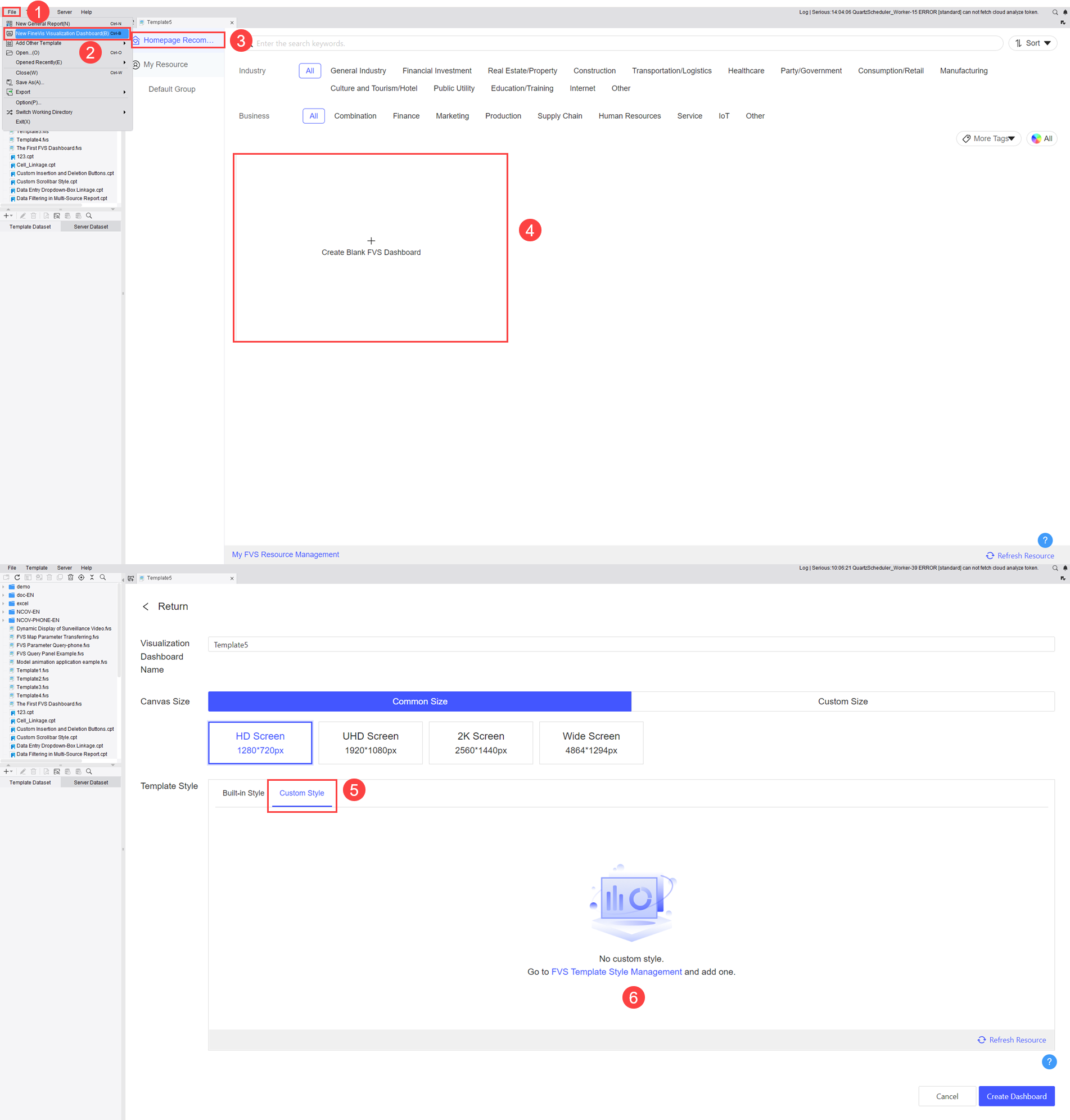 FVS Template Style-FineReport Help Document