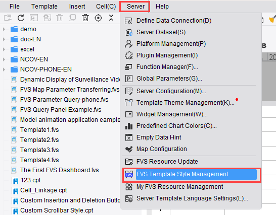 FVS Template Style-FineReport Help Document