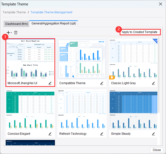 Modifying the Default Font for Templates-FineReport Help Document