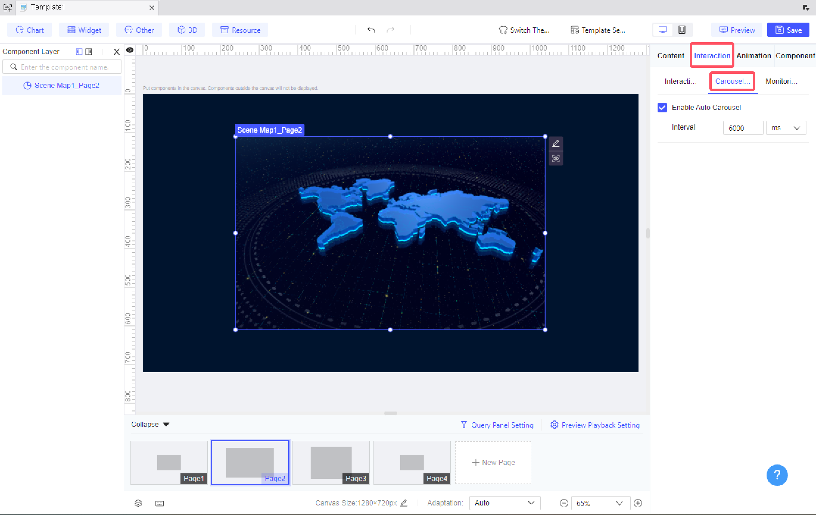 FVS Component Interaction Attribute-FineReport Help Document