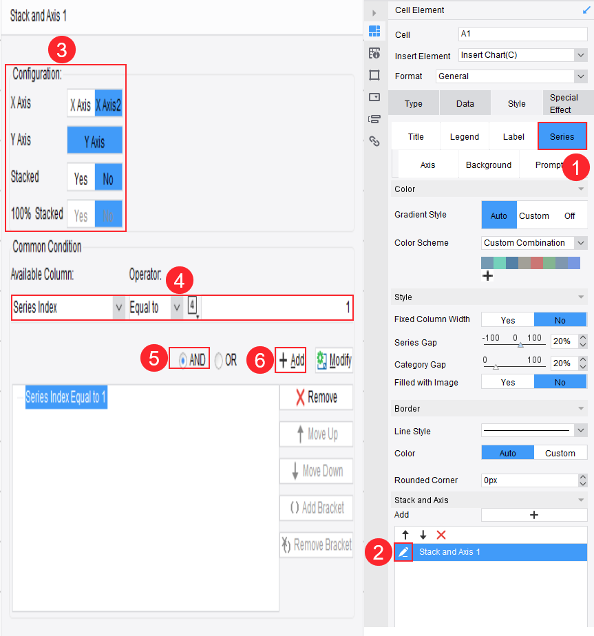 Custom Bar Chart-FineReport Help Document