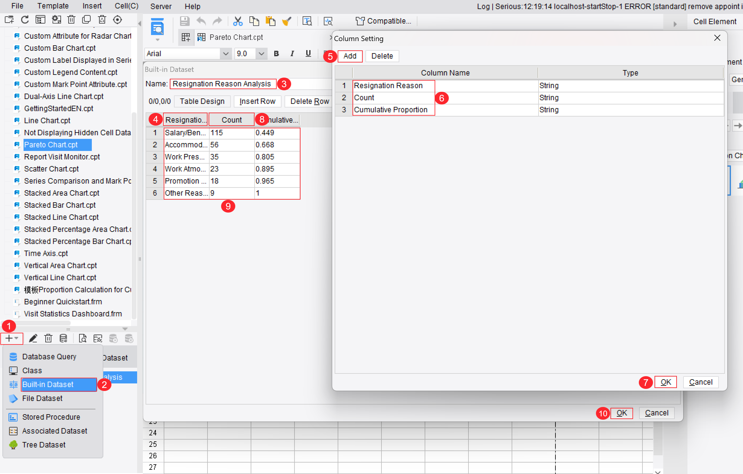 Column Chart-Line Chart-FineReport Help Document
