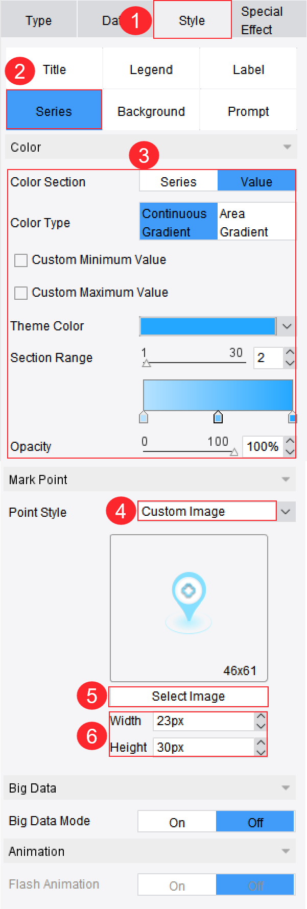 Point Map-FineReport Help Document