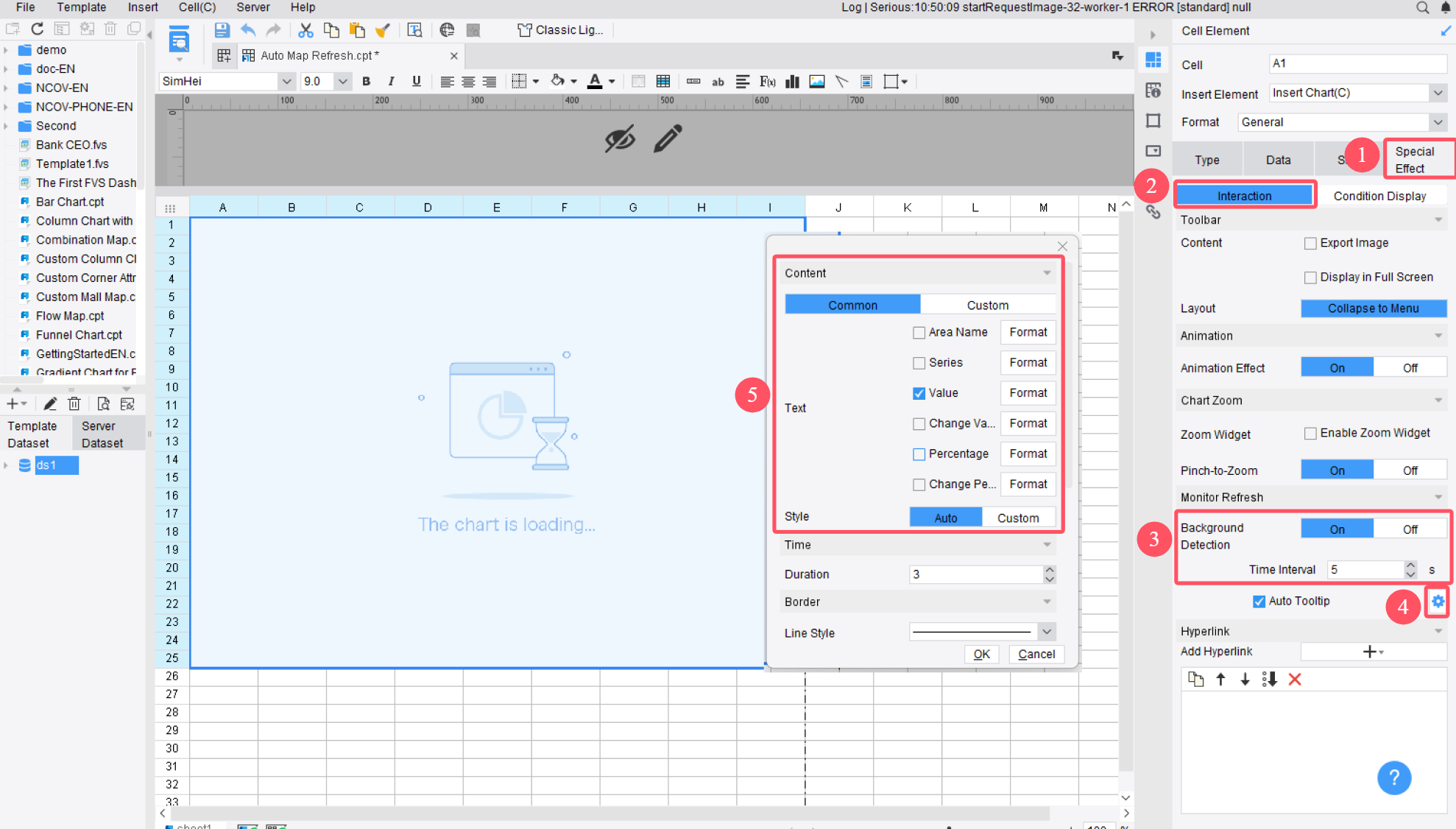 Map Automatic Refresh-FineReport Help Document