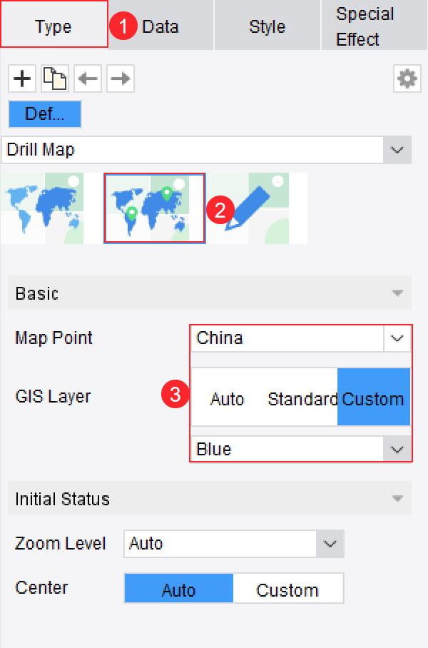 Drilling Point Map-FineReport Help Document