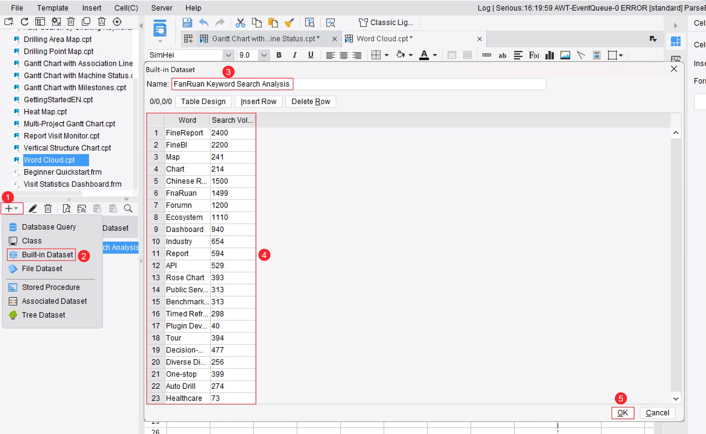 Word Cloud-FineReport Help Document