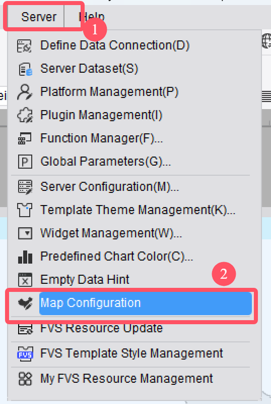 Custom Label Position for a Map-FineReport Help Document