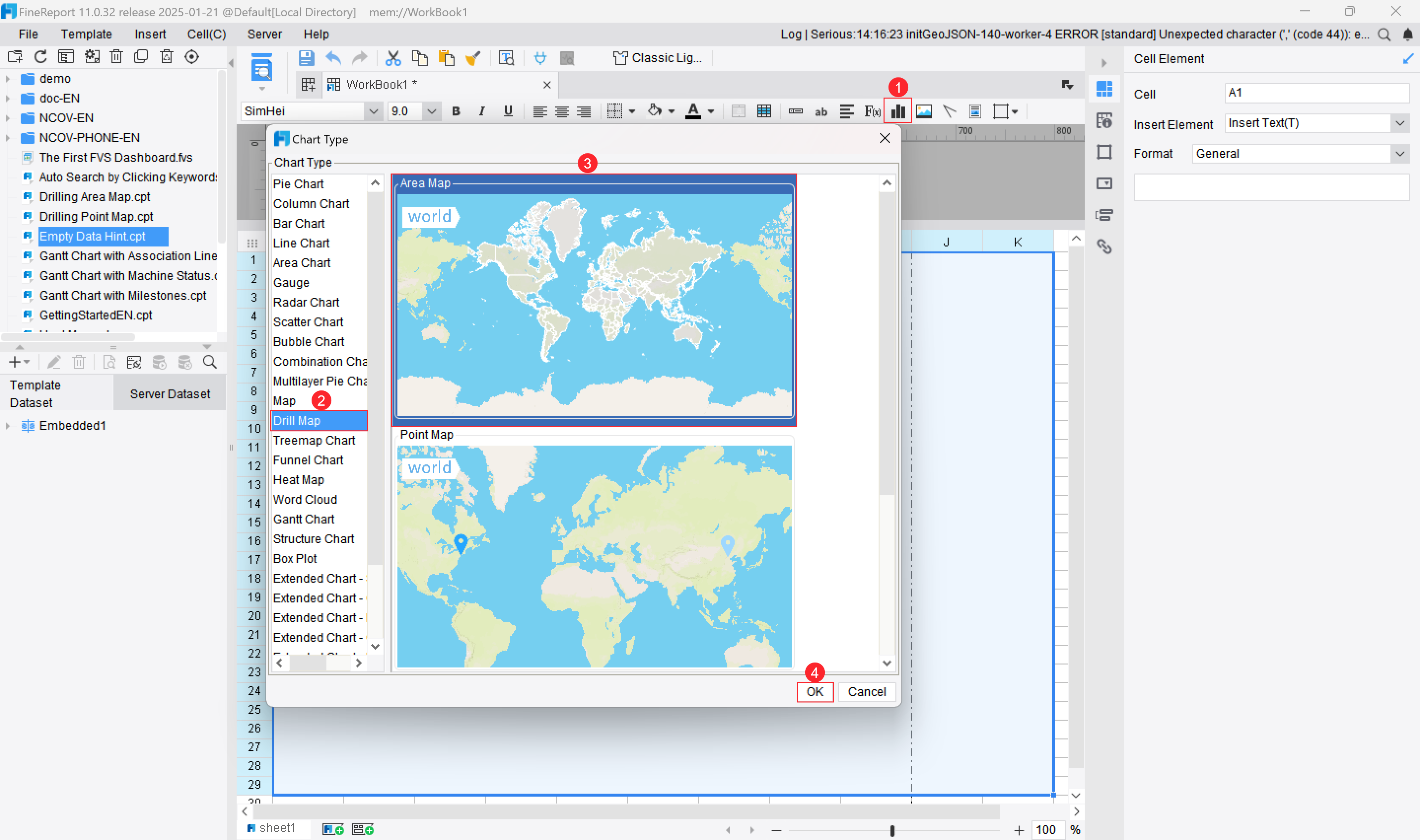 Drilling Map With Custom Image-FineReport Help Document