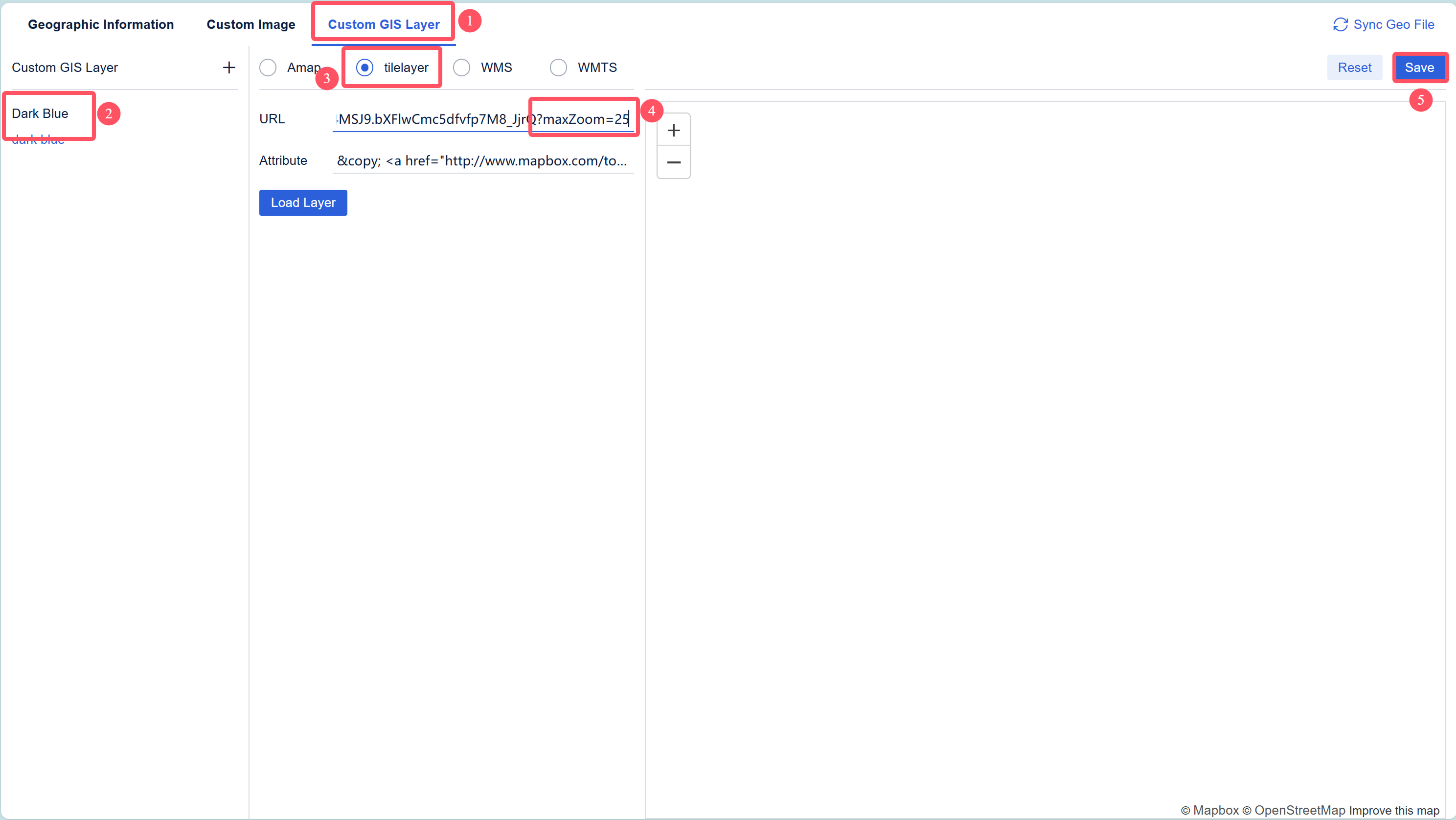 Map Custom GIS Layer Max Zoom Level-FineReport Help Document