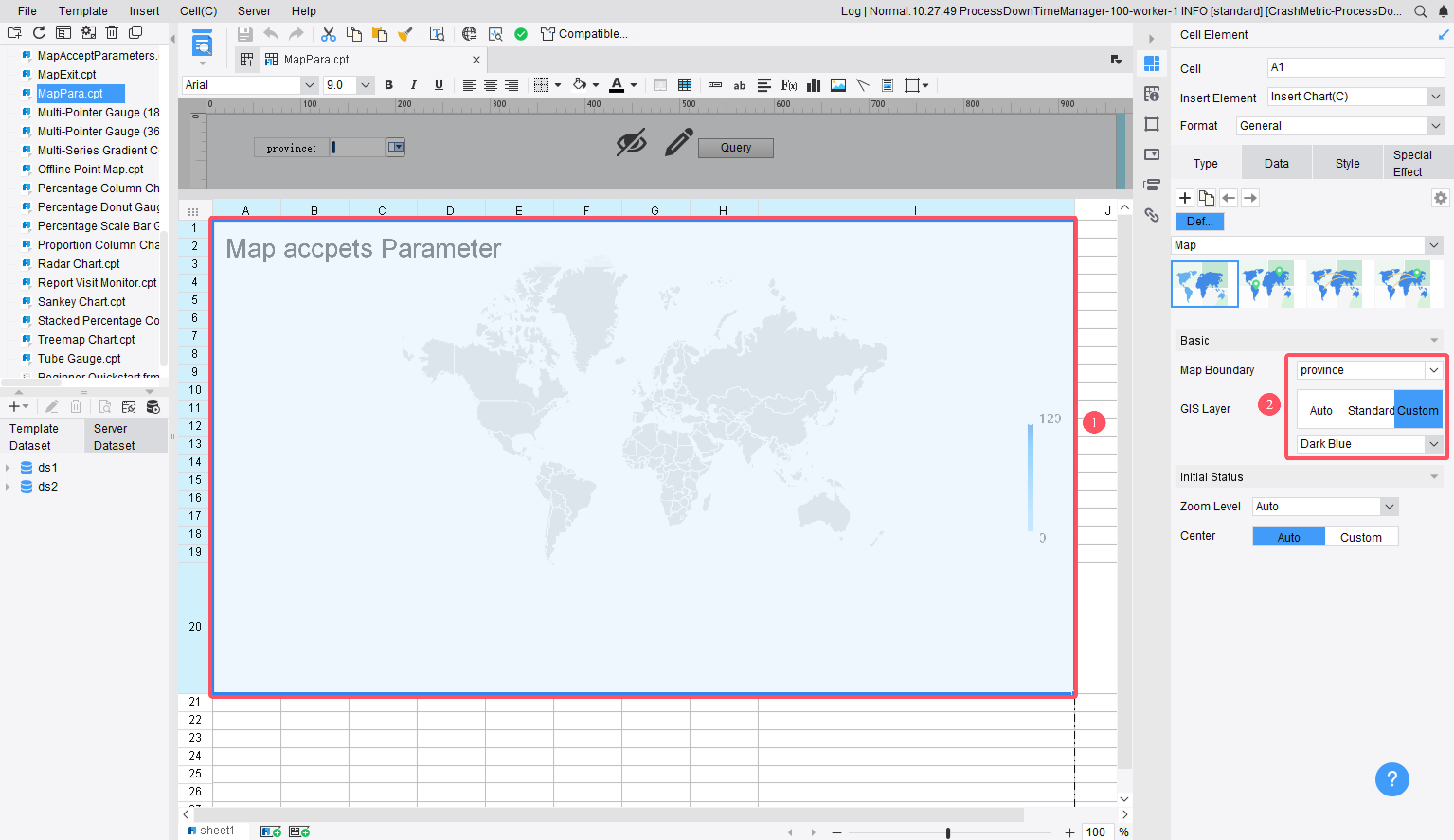 Map Custom GIS Layer Max Zoom Level-FineReport Help Document