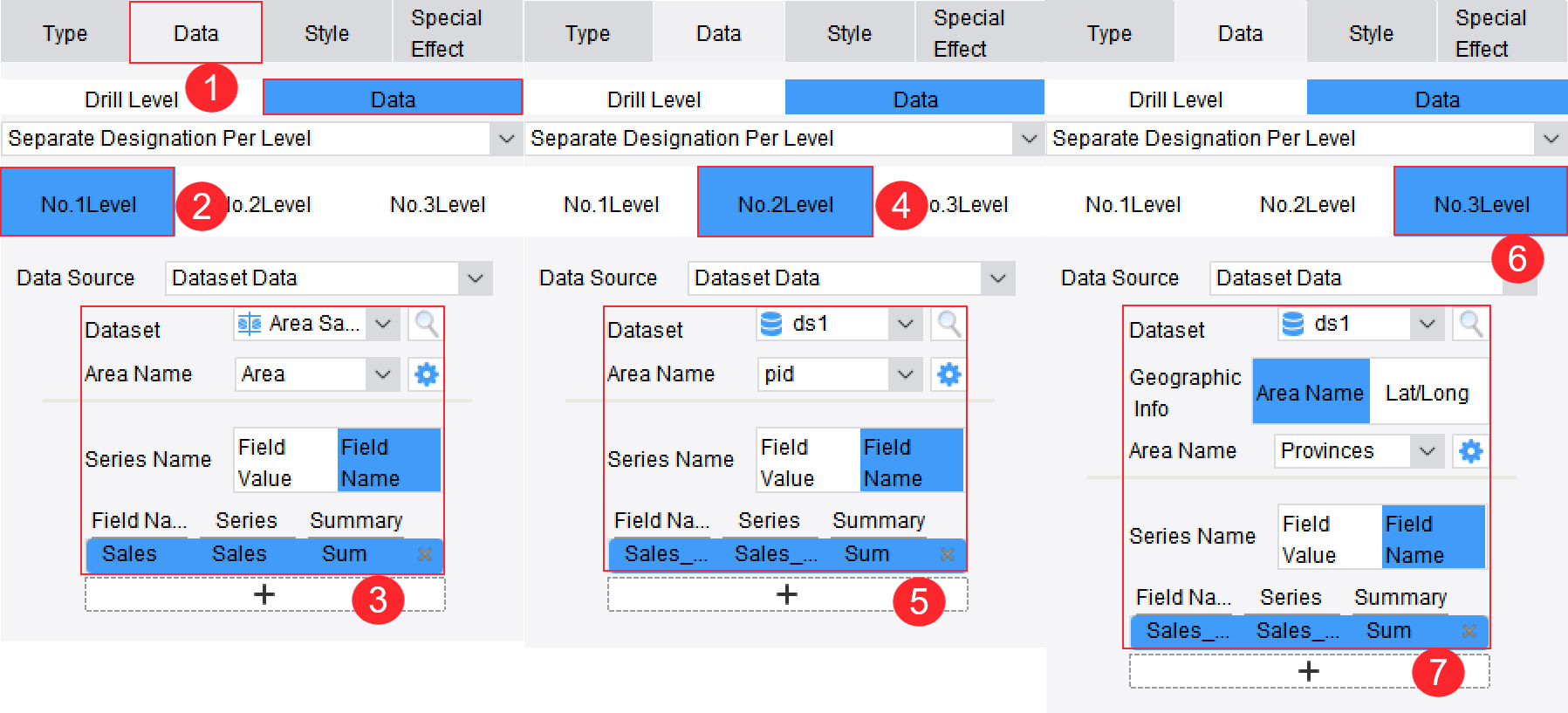 Custom Drill Map-FineReport Help Document