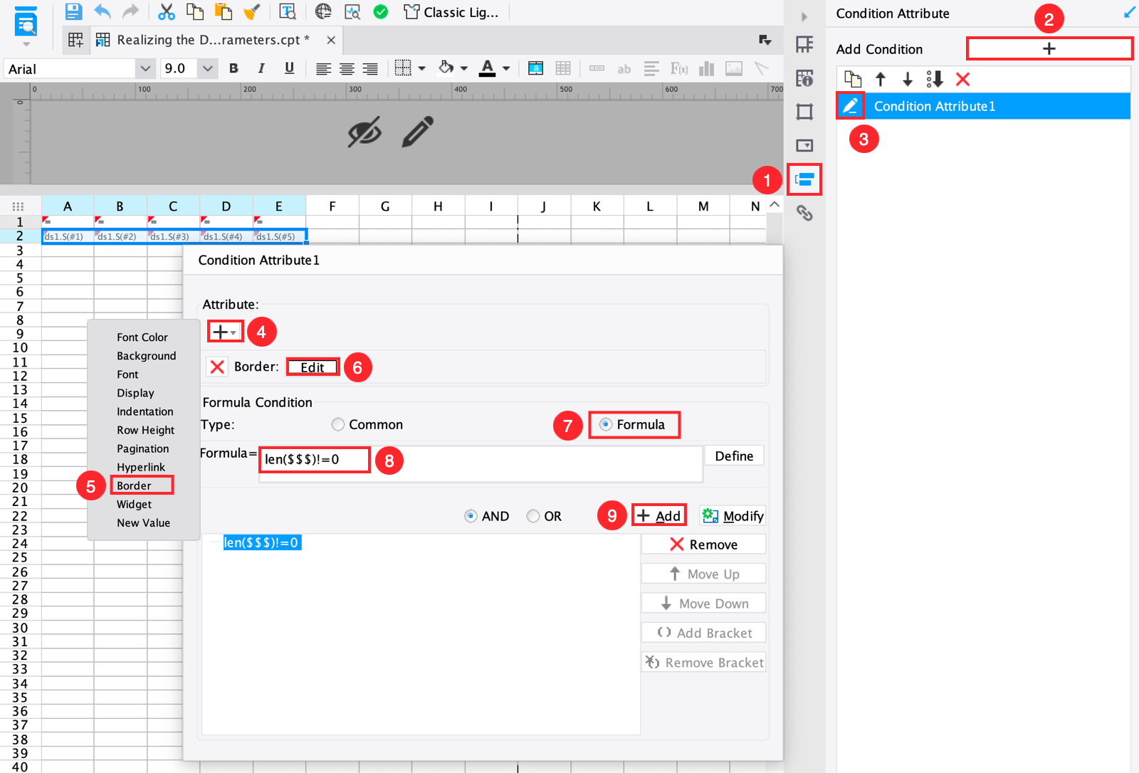 Dynamic Column by a Dataset Parameter-FineReport Help Document