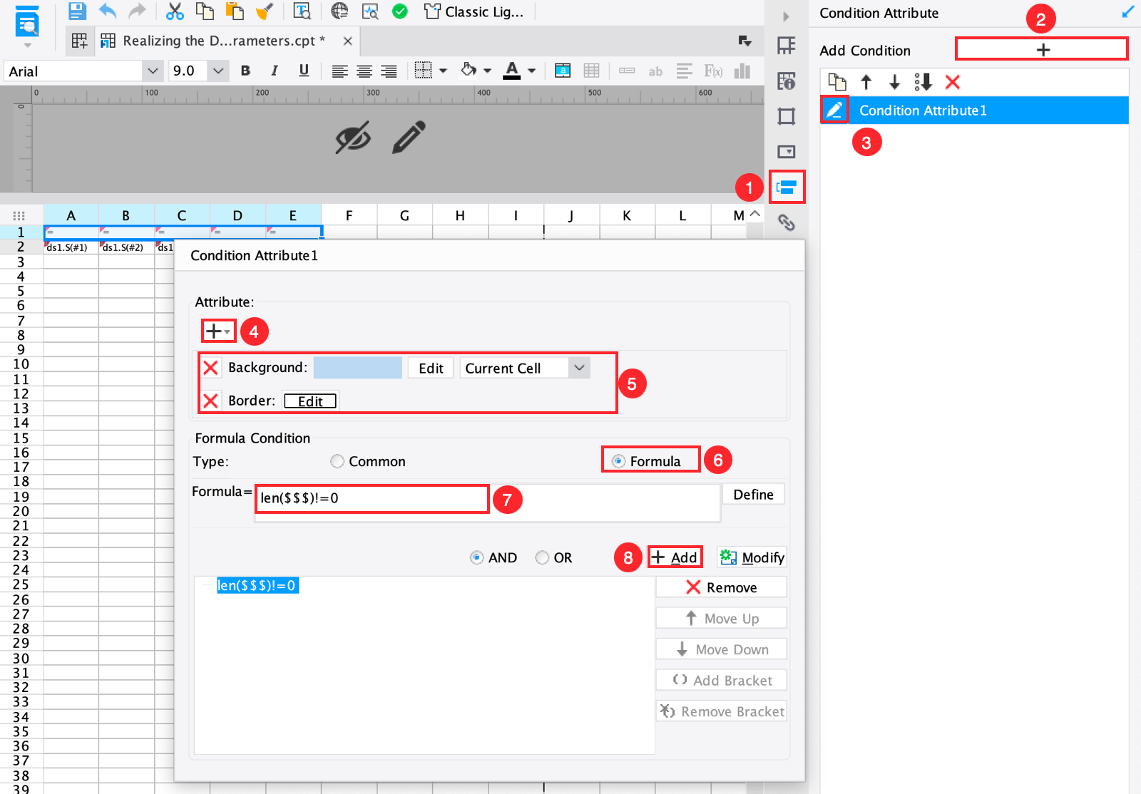 Dynamic Column by a Dataset Parameter-FineReport Help Document