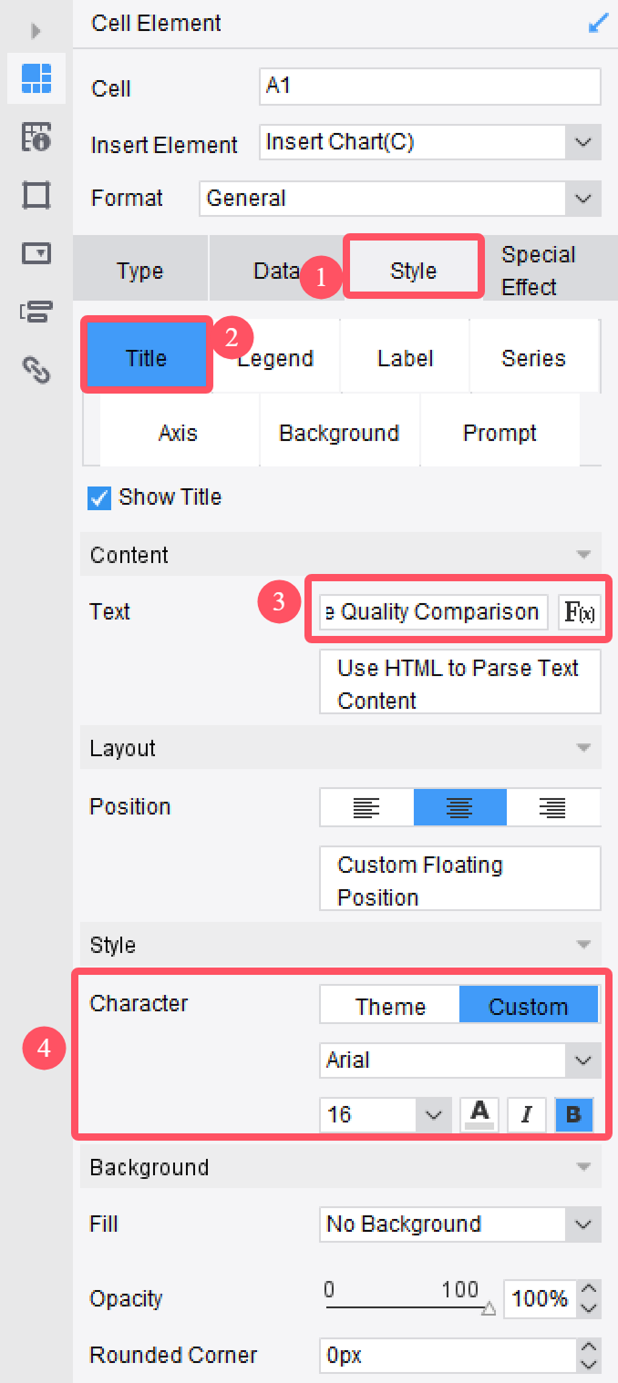 Custom Axis Value Ranges for Radar Charts-FineReport Help Document