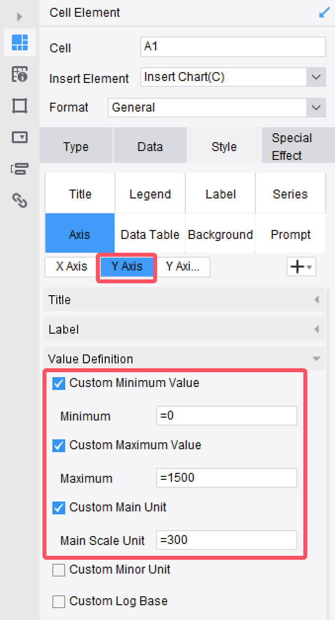 Custom Value Order on Axes-FineReport Help Document