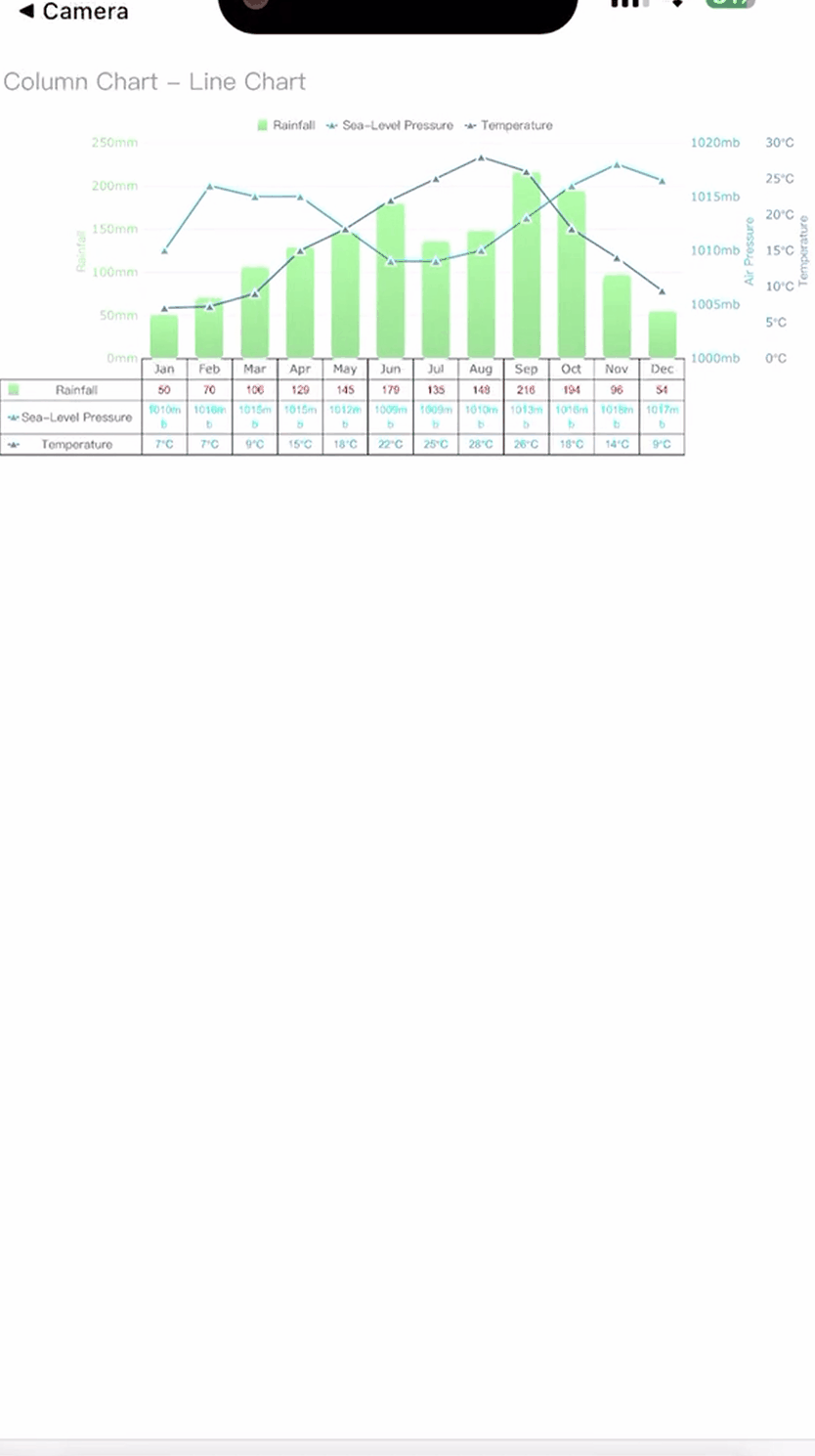 Chart Custom Data Table-FineReport Help Document