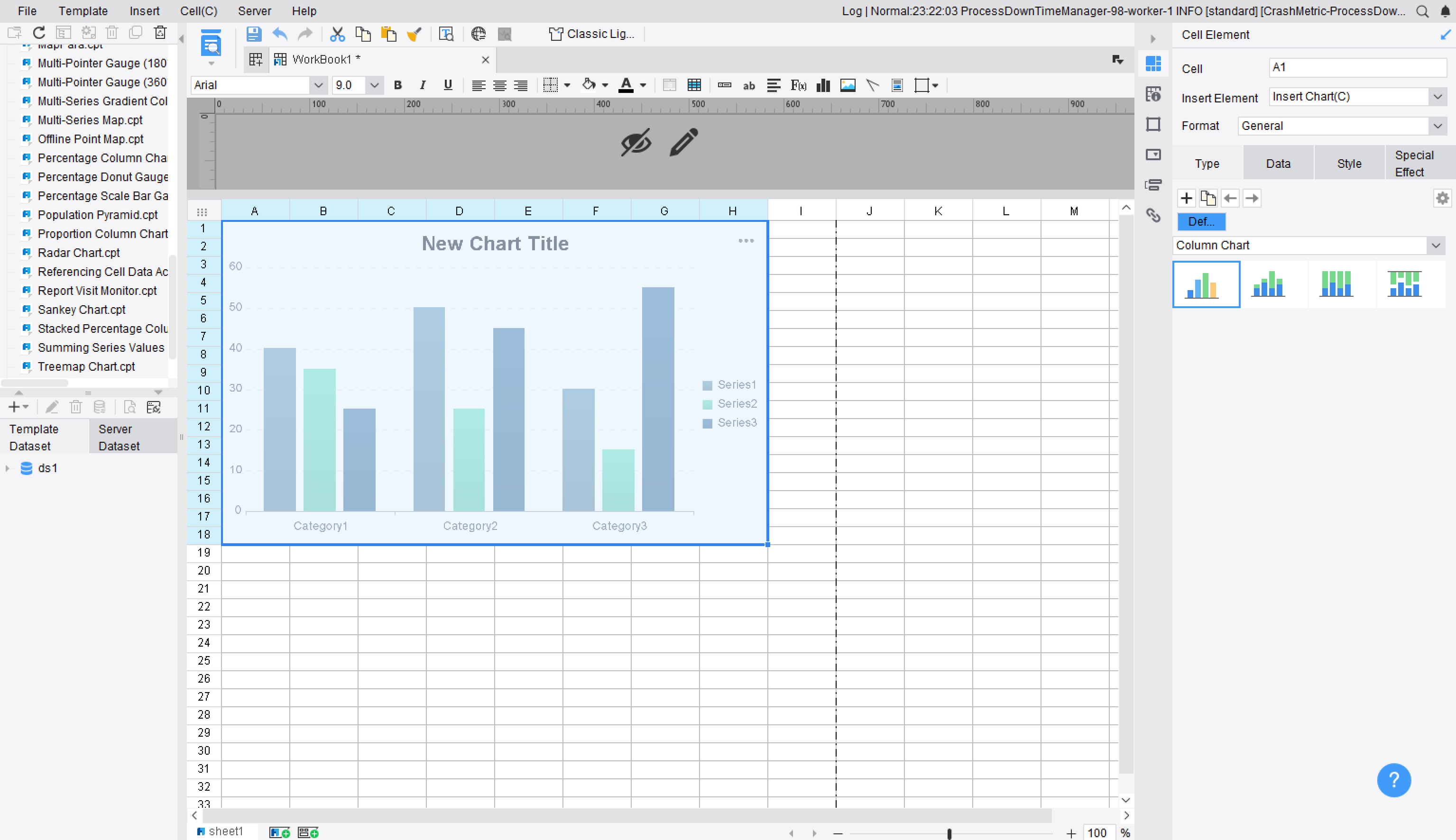 Chart Custom Single Series Label-FineReport Help Document