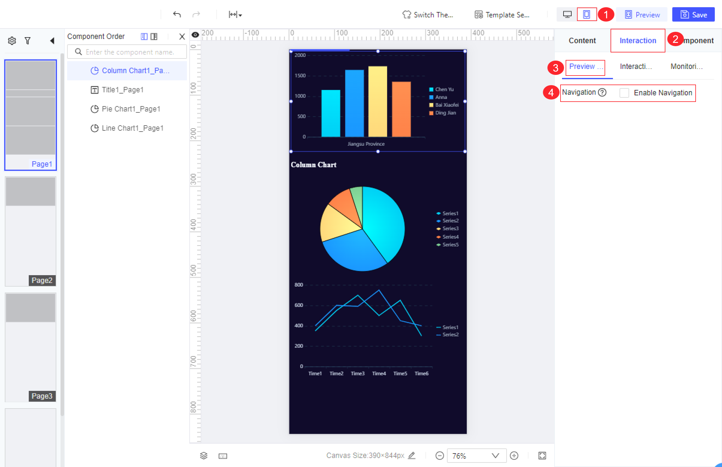 FVS Mobile Component Navigation for Quick Positioning-FineReport Help ...
