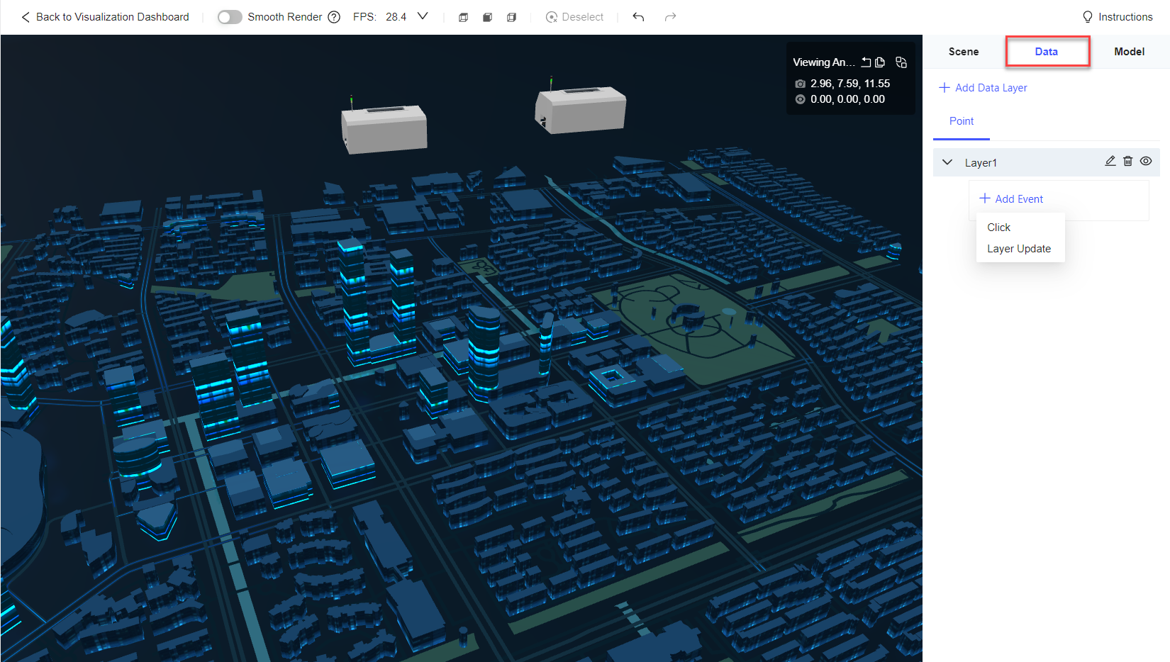 FVS 3D City Scene Component-FineReport Help Document