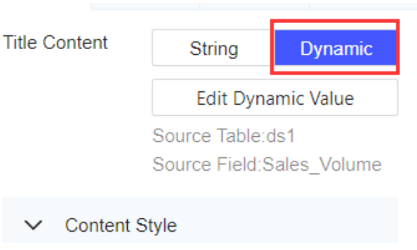 FVS Dynamic Value-FineReport Help Document