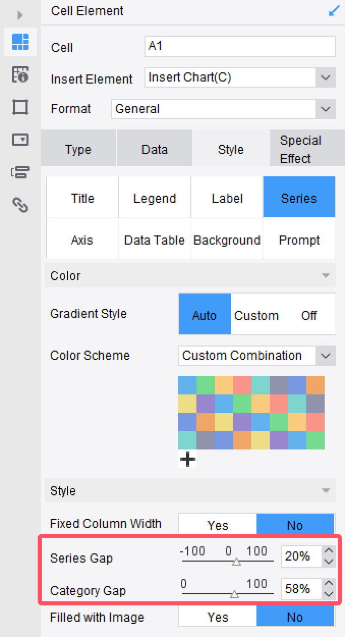 Chart Custom Series Filling-FineReport Help Document