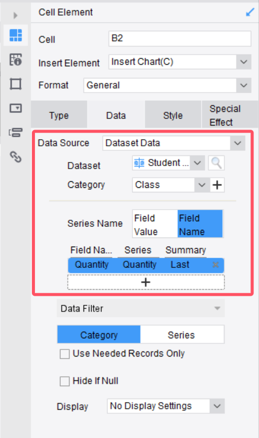 Line-Wrapping Display of Chart Titles/Axes/Labels-FineReport Help Document