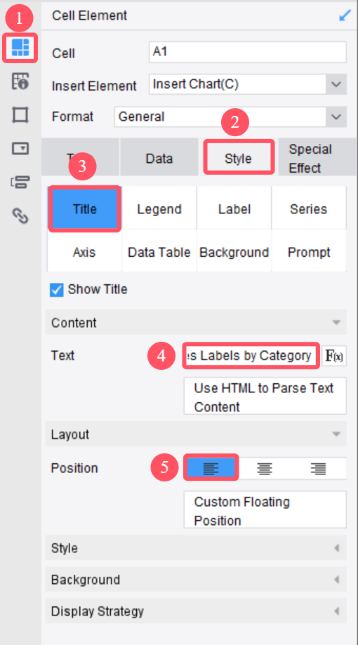 Custom Label as the Series Sum-FineReport Help Document
