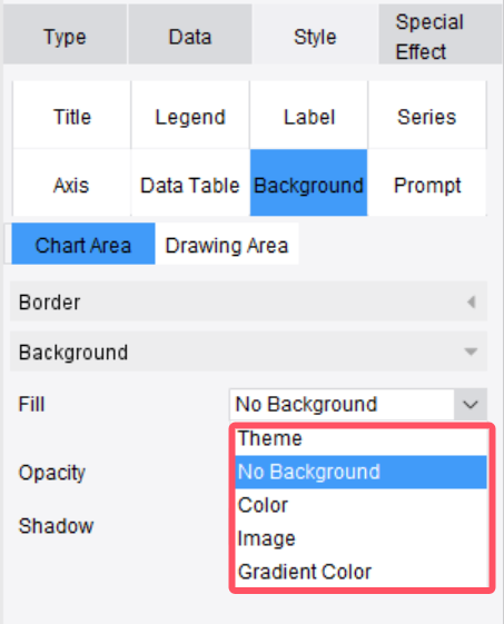 Chart Background-FineReport Help Document