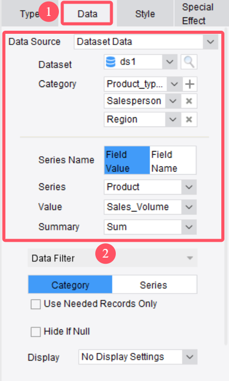 Custom Chart Gap Background-FineReport Help Document