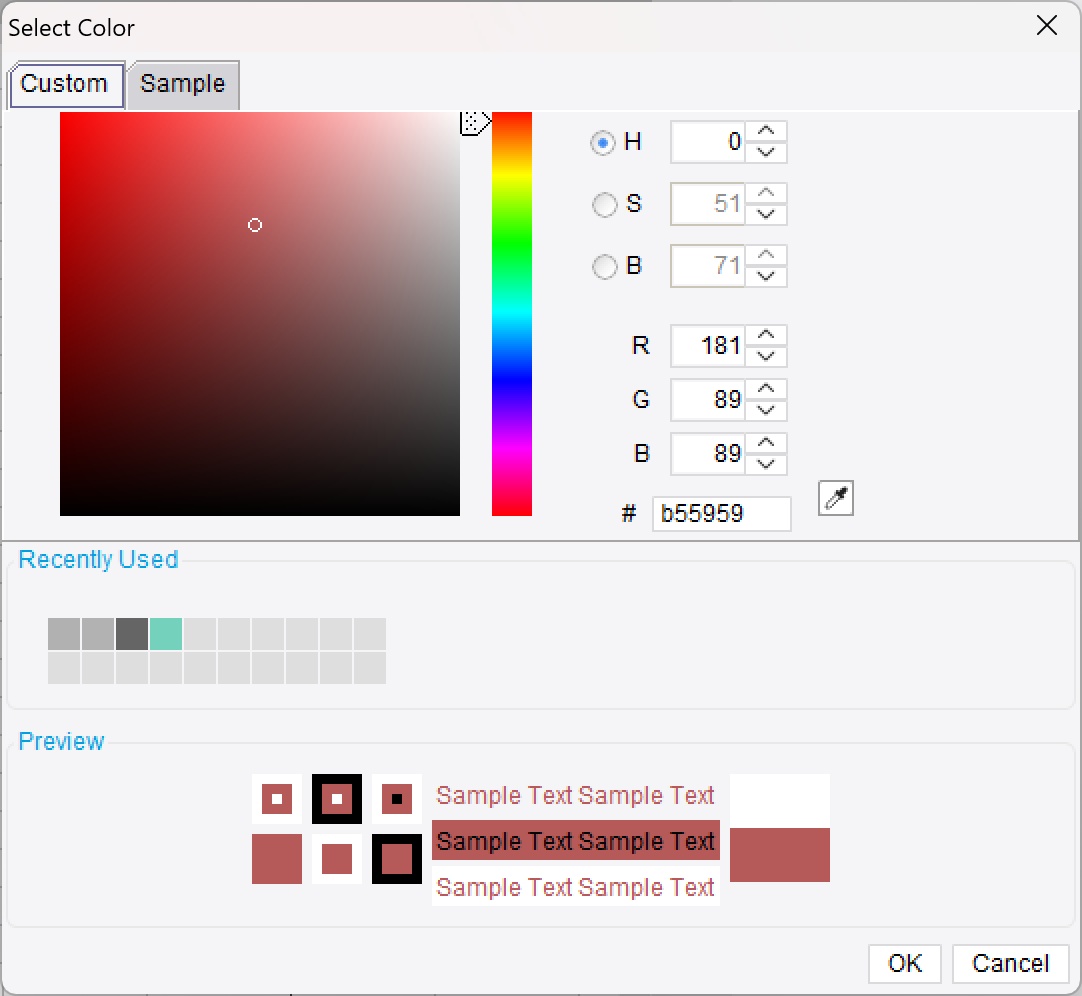 Designer Color Panel-FineReport Help Document